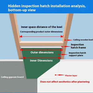 Panel de acceso al techo con marco perforado Push <span class=keywords><strong>Open</strong></span> - Product Image 6