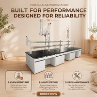 Table de travail en acier pour laboratoire industriel, pour salle d'essai et d'inspection
