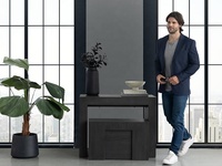 Nouvelle arrivée, table pliante en bois de luxe haut de gamme, sur mesure, OEM, ODM, table à manger extensible, table transformable en bois