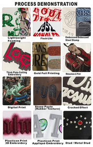 Benutzer definierte Herren Black Fleece Zip Up <span class=keywords><strong>Hoodie</strong></span> gewaschen Y2K Dark Punk Gradient Distressed Digitaldruck Boxy Übergröße mit großem Pelz kragen - Product Image 4