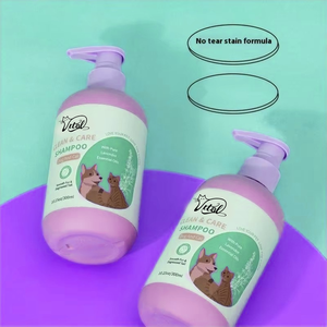 高级プラスチックペットボディウォッシュ300ml穏やかで刺激のないラベンダー香りのシャンプー犬と猫用 - Product Image 4