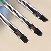 Nouveau produit 3 pièces bleu Nail Art Design brosse sur ongles colle stylo peinture outils acrylique ensemble mode brosse à ongles