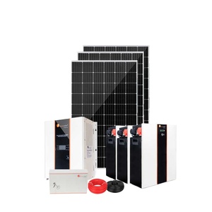 Sistema de energía solar fuera de la red de 25kw de alta calidad, conjunto completo para uso doméstico, silicio policristalino para generación de electricidad - Product Image 2