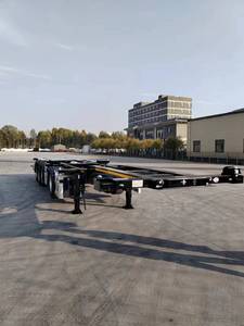 2Axle 40ft container Chassis Trailer 8pcs twist locs Skeleton Trailer à vendre - Product Image 2