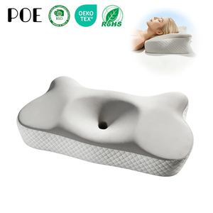 Almohada Cervical Ortopédica <span class=keywords><strong>de</strong></span> Espuma Viscoelástica, Transpirable, Ergonómica, Terapéutica, con Forma <span class=keywords><strong>de</strong></span> Mariposa, para el Insomnio, en Oferta - Product Image 1