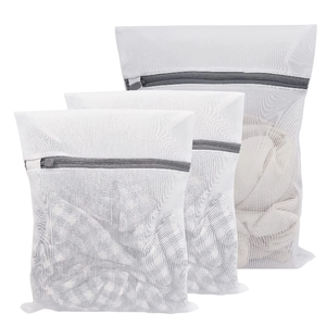 <span class=keywords><strong>Bolsa</strong></span> de lavandería con cremalleras Bolsas de lavandería de malla duraderas para blusa delicada, lencería <span class=keywords><strong>Ropa</strong></span> de bebé, Sujetador, Medias, Camiseta, Calcetines - Product Image 1