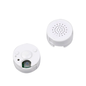 Boîte d'enregistrement sonore en plastique ABS blanc, ronde, en forme de jouet en peluche, enregistrable pendant 30 secondes - Product Image 1