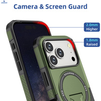 Étui de téléphone UNIGRACE avec sangle bandoulière, protection blindée, béquille magnétique, vente en gros pour iPhone 16 17 Pro Max, étuis de téléphone professionnels