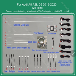 Pour <span class=keywords><strong>audi</strong></span> coloré nouvelle lumière ambiante pour A8L A8 D5 portes <span class=keywords><strong>LED</strong></span> illuminent la lumière de siège de lumière d'ambiance - Product Image 2