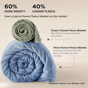 Manta <span class=keywords><strong>de</strong></span> Franela <span class=keywords><strong>de</strong></span> Felpa 100% Poliéster, Súper Suave, Económica, 50x60'', Diseño Cómodo para el Hogar, Viajes y Cama, para Todas las Estaciones, Venta al Por Mayor - Product Image 5