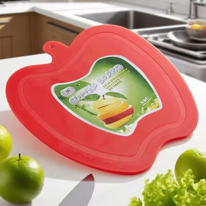 Schneidebrett giá cả cạnh tranh Trái cây táo hình dạng nhựa thớt cắt bảng nhựa nghệ thuật - Product Image 1