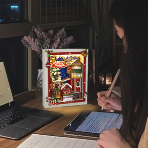 Wincurl ultimo design LED light wooden frame <span class=keywords><strong>puzzle</strong></span> gifts crafts wood 3D theater <span class=keywords><strong>puzzle</strong></span> per natale - Product Image 4