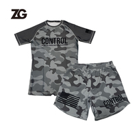 Vêtements d'Arts Martiaux Sur Mesure Rashguard MMA Haute Qualité pour Hommes BJJ Fitness/Grappling et Shorts
