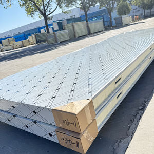 콜드 룸 적용을위한 알루미늄 아연 아연 도금 시트가있는 도매 폴리 우레탄 코어 샌드위치 패널 - Product Image 5