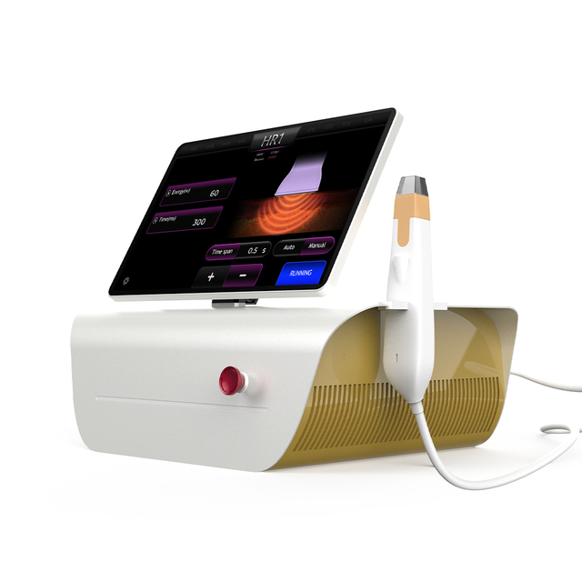 Perfectlaser Vacuum Suction Assited Fractional Microneedling RF Machine Gold RF Skin Tightening Scar Wrinkle Acne Removal Device