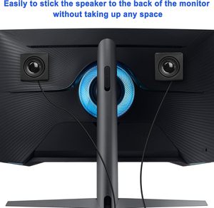 XMSJSIY Mini Computer <strong>Speaker</strong> 3.5mm TRS Input Volume Control USB Powered Stereo Bass Boost 6W for PC Laptop Phone Notebook -1.2M - Product Image 6