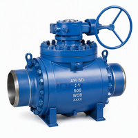 Katup Bola API 6D WCB Butt Weld Kelas 600 Trunnion Top Entry dengan Badan Dilas untuk Pipa Gas OEM