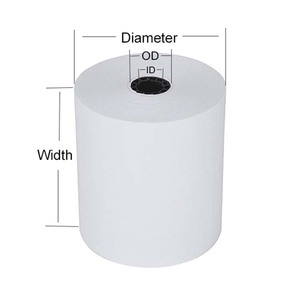 Bpa Free Chất Lượng Cao 80*80 Mét Tùy Chỉnh In Thu Ngân <span class=keywords><strong>Pos</strong></span> 2 1/4 Cuộn Giấy Nhiệt - Product Image 3