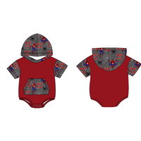 Romper Kancing Depan Model Bayi Baru untuk Anak Unisex 6 hingga 12 Bulan 8 hingga 10 Tahun Rajutan Bambu