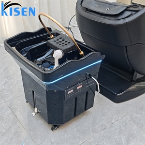 เก้าอี้นวดสระผมไฟฟ้า KISEN ปรับระดับได้ เตียงสปาหัวแบบญี่ปุ่น อ่างสระผมแบบพกพา พร้อมหมุนได้ 90 องศา - Product Image 5