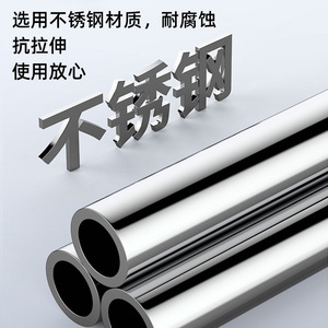 Andador de Acero Inoxidable, Altura Ajustable, Plegable, Antideslizante, Ayuda para Caminar con Soporte para Piernas - Product Image 1