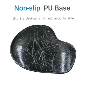 Wrist Rest Mouse Gel Wrist Rest Mouse Pad Blanks Sublimation Mousepad Black Pu 3D Arm Support Gel Mouse Pad