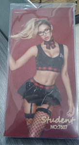 Uniforme sexy tentation étudiant cosplay transparent à manches courtes minijupe costume séduisant fille costume sexy - Product Image 2