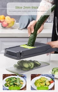 Kim loại đa chức năng Rau khoai tây <span class=keywords><strong>Slicer</strong></span> Hướng dẫn sử dụng công cụ nhà bếp cho dicing slicing băm nhỏ rau - Product Image 3