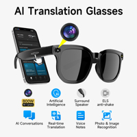 Lunettes Intelligentes 800W avec Assistant Vocal IA, Contrôle Tactile pour Conversations IA et Traduction en Temps Réel