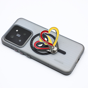 Soporte de Agarre para Teléfono con Forma de Corazón de Aleación de Zinc y Esmalte Suave Personalizado para Todos los Teléfonos y Tabletas - Product Image 2