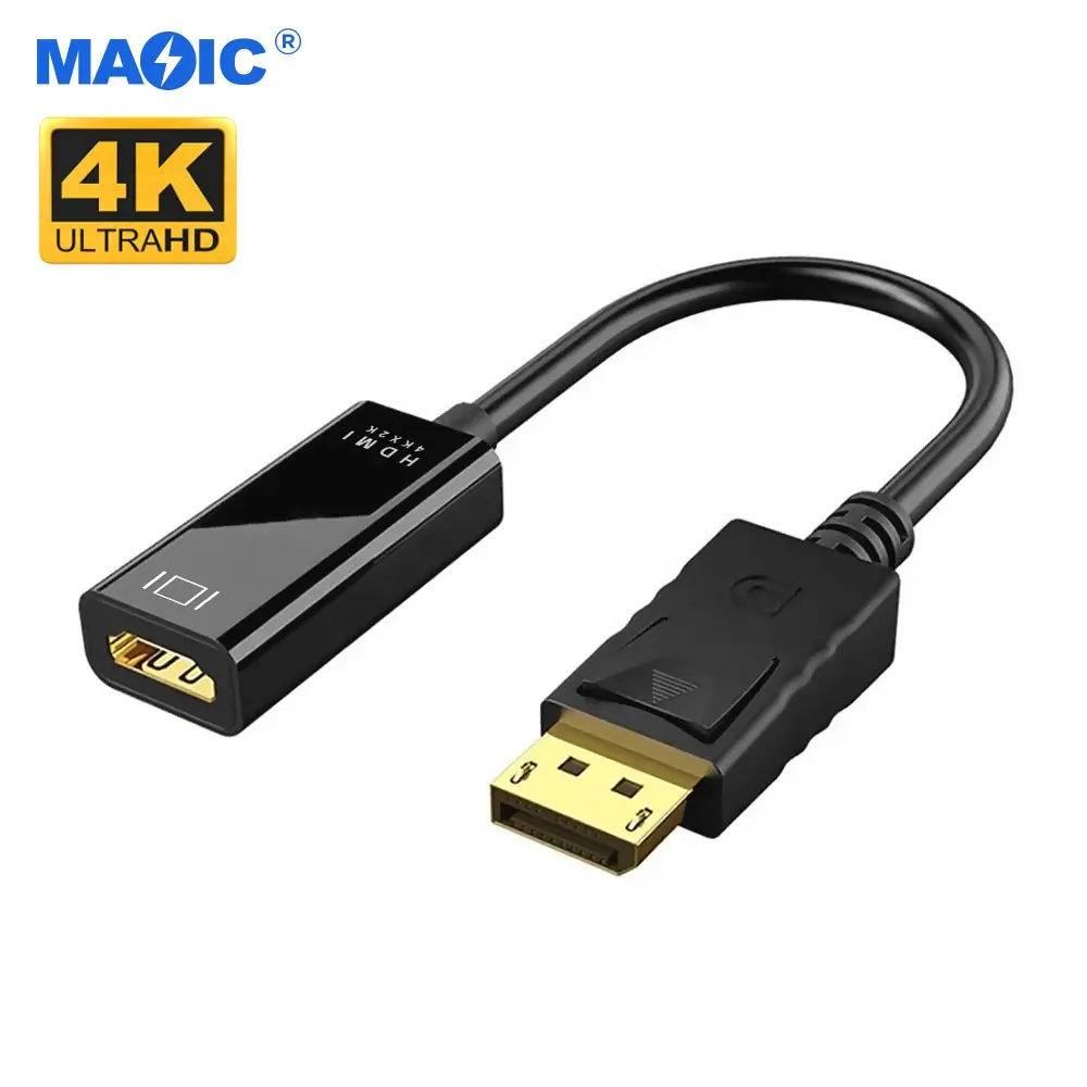 Bộ Chuyển Đổi Displayport DP Đực Sang HDMI 4K * 2K Quảng Cáo Nhà Máy Bộ Chuyển Đổi Cáp Chuyển Đổi DP Sang HDMI Full HD