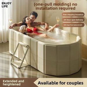 Bañera Apilable para Adultos, Bañera para Parejas, Doble, Plegable, con Temperatura Constante, para Uso Doméstico - Product Image 2