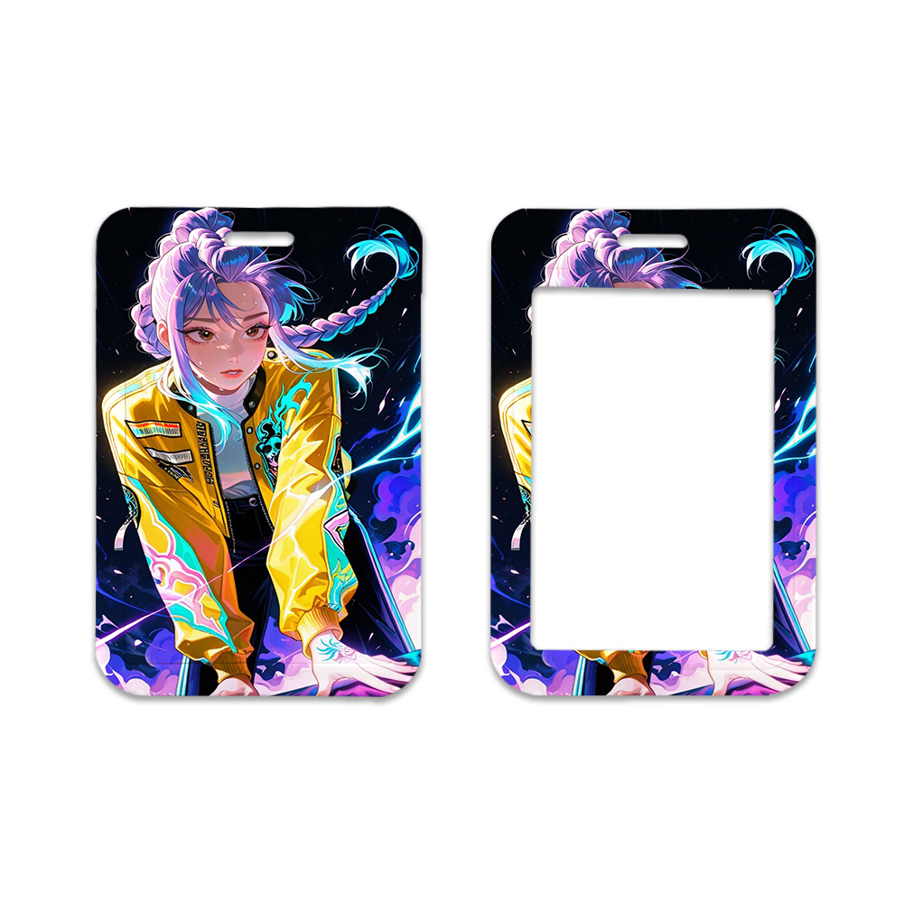 Card Case Cover CUSTOM Lovely Cartoon K Singer Hot Group Anti-Lost Phone Neck Lanyards Satin Card Holder Accessories Image 4
