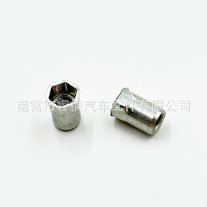 Shuangxuan M8 <b>Rivet</b> <b>Nut</b> 17mm Steel Hexagonal Through Hole Auto Fastener - Product Image 5