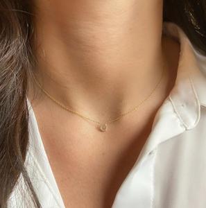 Inspire jewelry – collier en fer à cheval en or jaune 18k, collier à breloques porte-bonheur en <span class=keywords><strong>diamant</strong></span> pour toujours, pendentif minimaliste, cadeau - Product Image 2