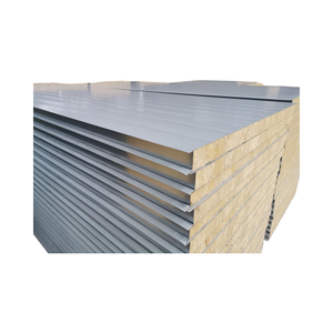 Trung Quốc thực hiện đá len Tấm bánh sandwich 50mm 75mm 100mm kích thước để bảo quản nhiệt và cách âm - Product Image 3