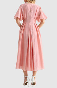 Short Sleeve Casual Fit & Flare Maxi <b>Dress</b> <b>for</b> <b>Spring</b>/Autumn/Summer Beach Party-OEM Service - Product Image 3