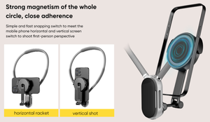 Supporto Magnetico Flessibile in Lega per Telefono, Doppio Lato, per Scrivania, Parete, Auto, con <span class=keywords><strong>Ventosa</strong></span> per Parabrezza e Cruscotto - Product Image 4