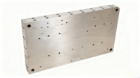 Radiateur de refroidissement en aluminium, plaque froide liquide, bloc d'eau, canal de circulation d'eau, dissipateur de chaleur