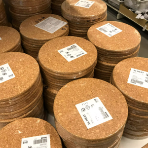 Round <strong>Cork</strong> Placemats 38cm Heat <strong>Insulation</strong> Kitchen Pads - Product Image 5