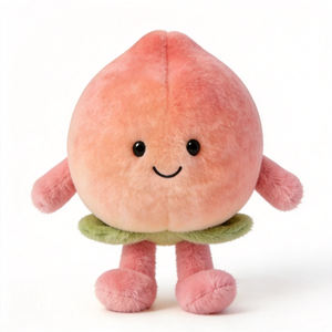Juguete de Peluche de Durazno Rosa Personalizable, Juguete de Peluche de Durazno de Alta Calidad, Fruta de Peluche Suave con Manitas Pequeñas para Regalos Infantiles - Product Image 5
