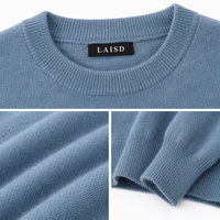 Nouveau pull décontracté en cachemire 100% de Mongolie intérieure pour homme, tricoté, respirant, avec logo frontal, pour l'automne
