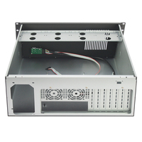 Cas noir d'industrie de fabrication de châssis Rackmount de serveur court 4U en stock fournisseur direct