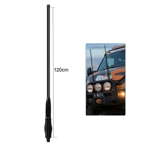 Antena CB UHF de 60 cm, 2.1dBI, 477 MHz, Resistente, para Todoterreno 4x4, con Cable RG58 de 4.5 m - Product Image 1