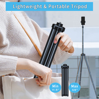 Pieghevole 360 rotazione flessibile portatile in alluminio fotografia di viaggio video vlog selfie supporto per telefono cellulare supporto per treppiede