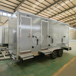 Mobile Foldable Portable Restroom Trailer Toilet Eco-Friendly Design for Apartment Use Customized Shower Room Durable - Product Image 1