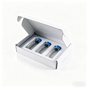 Cajas de Papel Grueso Resistentes a los Golpes con Forro Acolchado, Contenedor de Embalaje para 3 Frascos de Vidrio 30R - Product Image 3