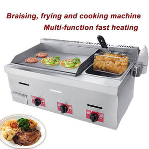 Friggitrice commerciale del ferro della stufa a <span class=keywords><strong>Gas</strong></span> In una piastra elettrica delle friggitrici a macchina per il ristorante veloce - Product Image 5