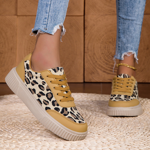 Scarpe Sportive Casual da Donna 2026 Traspiranti Antiscivolo con Plateau e Lacci, <span class=keywords><strong>Tendenza</strong></span> Moda, Comode e Piatte - Product Image 4
