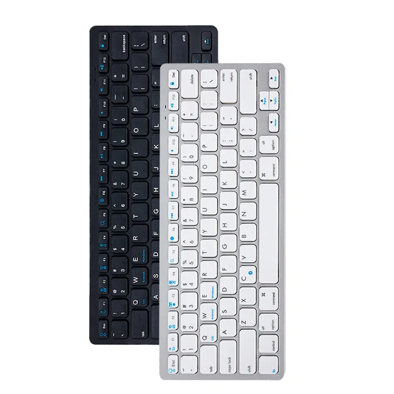 Wholesale price BT Ultra thin mini portable wireless keyboard for mobile phones and tablets